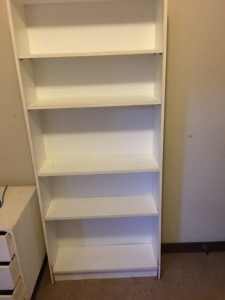 Free tall white bookcase