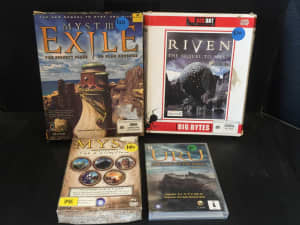 'MYST' PC GAMES - RIVEN, EXILE, URU and the complete QUINTILOGY!