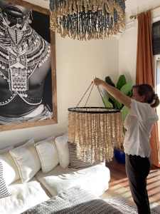 Coconut 2 tier chandelier from Blu Peter RRP$795