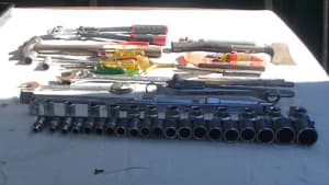 Toolbox filled with tools as per photo