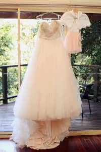 Wedding Dress - Champagne & Glitter 