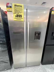 Hisense 578L Side by Side Refrigerator in Stainless Steel (HRSBS578SW)