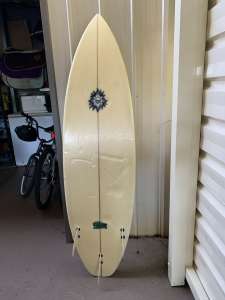 Phil Murray surfboard damaged deck