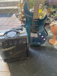 Electric guitar and amps