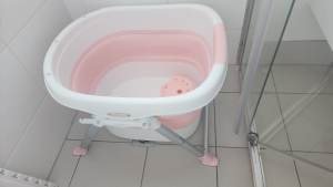 Baby Bath - Large Toddler 4 in 1 Foldable Baby Bath Tub Pink