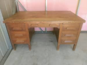 Vintage English Oak Desk