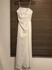 White formal dress size 8