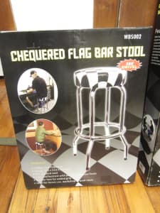 BRAND NEW STAINLESS STEEL STOOL & TABLE