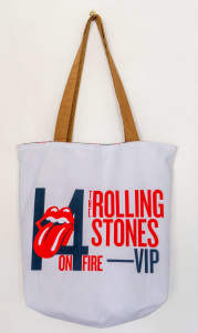 Rolling Stones 14 on Fire Tour VIP tote bag from concert in Perth