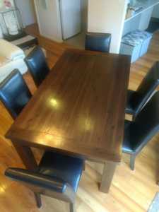 Solid Timber Dining Table Set