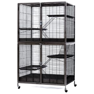 2 level rat cage with divider rabbit hutch cage 9mm bar spacing