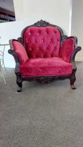 Velvet Arm Chair x 2 (extra large)