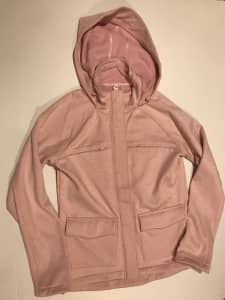Lorna Jane Vanish Hooded Active Jacket, Dusty Pink Marl, Size M, NWT
