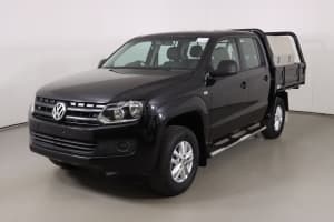 2015 Volkswagen Amarok 2H MY15 TDI420 Core Edition (4x4) Black 8 Speed Automatic Dual Cab Chassis