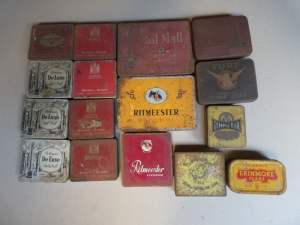 Vintage Cigarette , Cigar and Tobacco tins