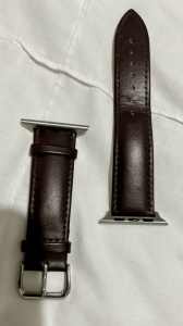 Dark Brown Genuine leather Apple Watch Band New size 42/44/49 Bargain 