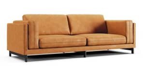 Never used custom cover for 3-Seat Nockeby IKEA sofa in Vegan leather