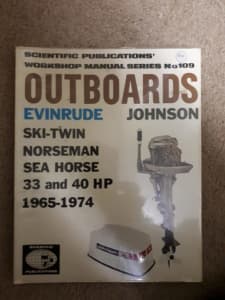 Johnson Evinrude 33 and 40 Hp outboard motor workshop manual