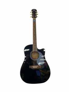 Semi Acoustic Guitar: GL BW-410CE-BK