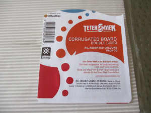Double sided corrugated board A4 30 sheets -$10pk or 3/ $20 or 6/$30