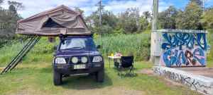 1998 TOYOTA LANDCRUISER PRADO 4X4 WITH 4 PERSON ROOFTOP TENT