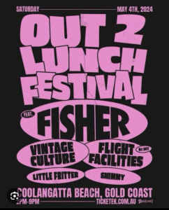 2 x Full VIP “losing it lounge” Fisher Out To Lunch Tickets