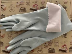 Fleece lined long gloves