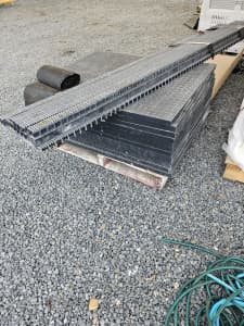 Treadwell FRP boardwalk grate leftovers and offcuts