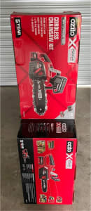 Ozito cordless 250mm chainsaw kit (with battery & charger)