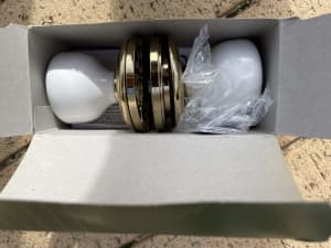 Gainsborough Whitehall porcelain and ‘gold tone’ door knob privacy