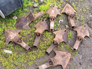 Rusty plough implements 