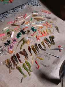 Fishing Lures Assorted, hand lines 