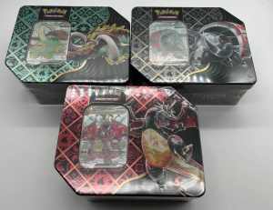Sealed! Paldean fates tin set 3/3, Pokemon cards 