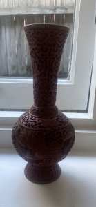 Red Vintage Vase - Chinese