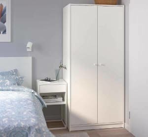Ikea Kleppstad Wardrobe with 2 doors $30 - only two months old!