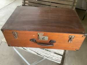 Vintage Timber Suitcase