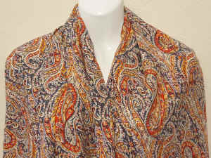 paisley print rayon dress skirt sewing fabric material 135cm x 1.6m