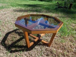 Mid-century Teak & Glass Coffee Table