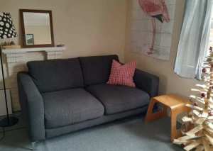 Designer sofa - 2.5 seater (can sit 3) - super clean