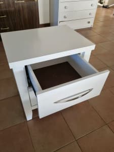 Small White Bedside Table for Sale
