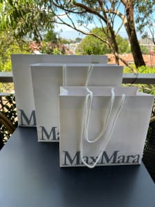 Maxmara Brand Shopping Bags Set of 3