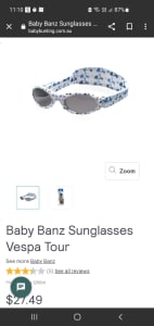 Baby sunglasses 0-2 years old (never worn)