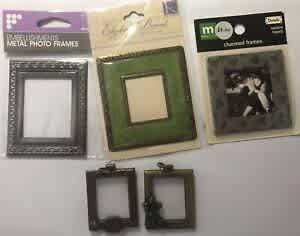 COLLECTION OF 5 METAL FRAMES FOR CARDMAKING/SCRAPBOOKING NEW