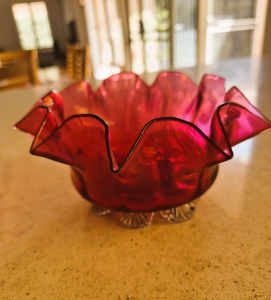 Cranberry Vintage glassware