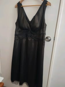 Sleeveless black cocktail dress, size 16 