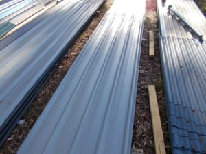 170 meters new/unused Trimdek Roofing Iron all colors $11 per meter