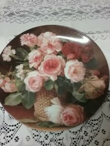 BEAUTIFULLY DESIGNED ROSE PLATES $15 for both 