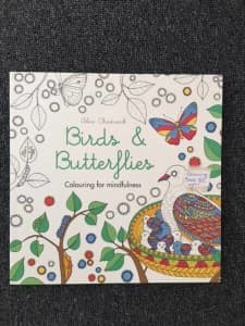 BIRDS AND BUTTERFLIES COLOURING FOR MINDFULNESS BOOK