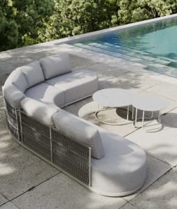 35% OFF DEAL : Penfold 5 Pc Outdoor Modular Setting White(All weather)