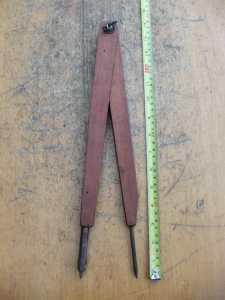 Vintage HABCO Compass Wooden Body